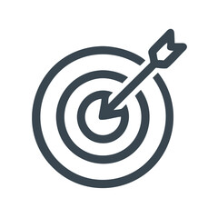 Target with Centered Arrow Icon