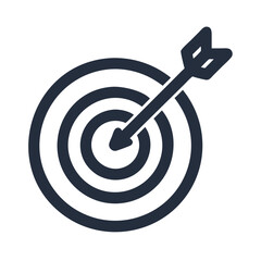 Target with Centered Arrow Icon