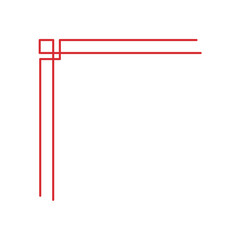 Chinese frame corner ornament. Traditional decorative elements