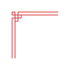 Chinese frame corner ornament. Traditional decorative elements