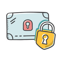 payment security icon, payment security vector illustration-simple illustration of payment security, perfect for payment security logos and icons