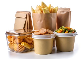 Delectable Delights: A tempting array of assorted snacks, each meticulously presented in its own unique packaging, promising a symphony of textures and flavors for any occasion.