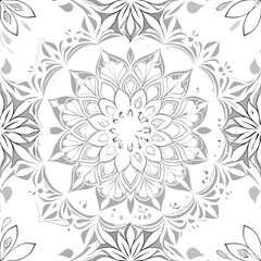 Creative Floral Mandala Illustration | Detailed Decorative Pattern Design with Elegant Flower Elements