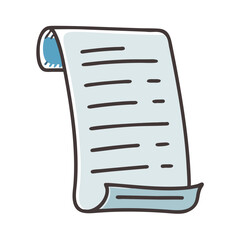 receipt icon, receipt vector illustration-simple illustration of receipt, perfect for receipt logos and icons