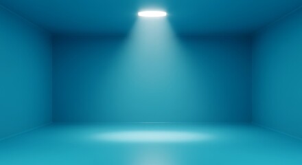 Fototapeta premium Azure Spotlight AI Generated