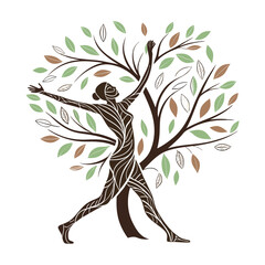 vector illustration of a tree