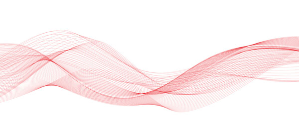 Abstract Red Wave Lines Background Design