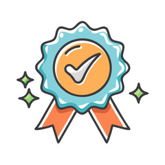 trusted seller badge icon, trusted seller badge vector illustration-simple illustration of trusted seller badge, perfect for trusted seller badge logos and icons