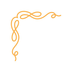 Vintage corner border thin line