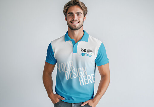Polo Shirt Mockup for Fashion Brand and Apparel Design