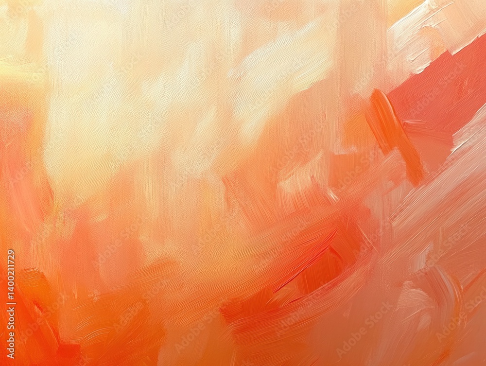 Poster abstract canvas art featuring warm tones of orange and yellow creating a dynamic and textured backgr