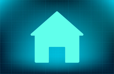 Vector icon on blue background with gradient