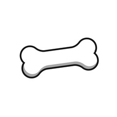 dog bone isolated icon design