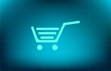 Vector icon on blue background with gradient