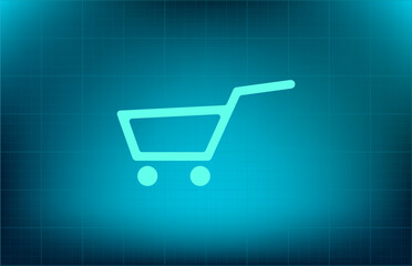 Vector icon on blue background with gradient