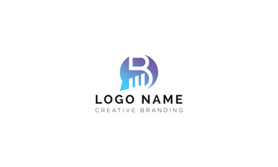 Minimalist B Logo for Branding and Identity.