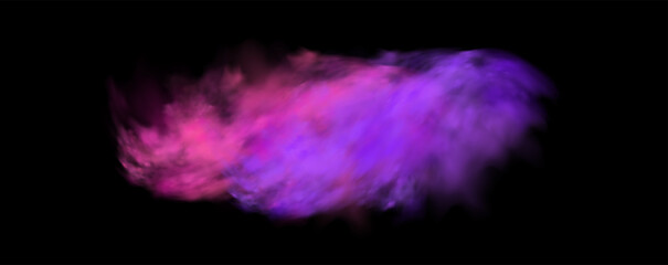 Fototapeta premium Atmospheric neon purple clouds.Magical fantasy smell of tobacco.