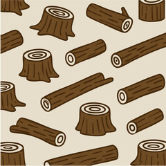A cute wooden pattern texture illustration