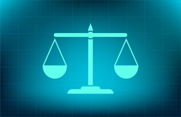 Vector icon on blue background with gradient