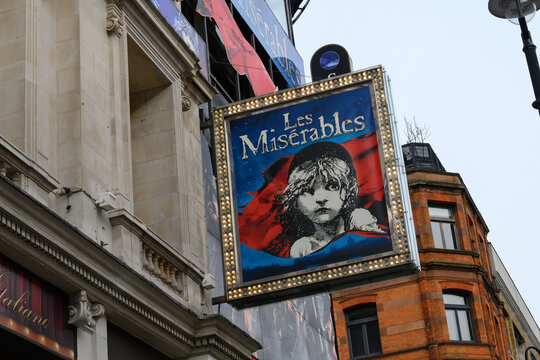 .Les Mis&eacute;rables West End Musical Production at the Sondheim Theatre, London, United Kingdom.