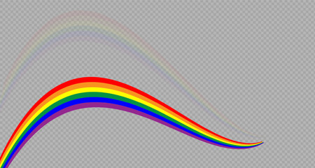 Rainbow icon, rainbow.Raindrops on a clear background. Storm with rain and white cloud on a clear background. Rain, hail and rainy weather. PNG.