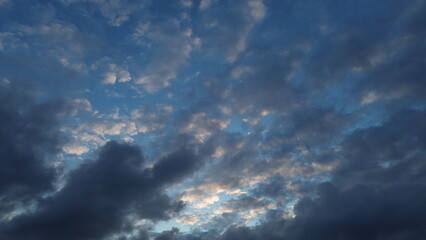 Dark blue clouds