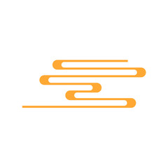 Happy Chinese New Year clouds. Asian Lunar New Year holiday decoration.