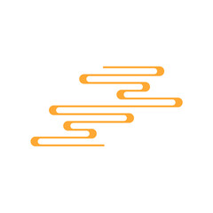 Happy Chinese New Year clouds. Asian Lunar New Year holiday decoration.