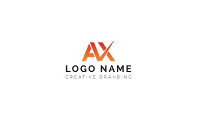 Minimalist AX Logo for Branding and Identity.