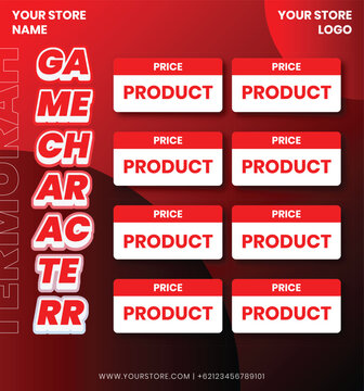 Game Purchase Poster Template Red