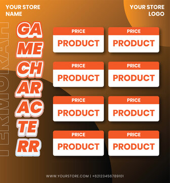 Game Purchase Poster Template Orange