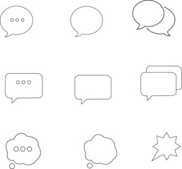 Obraz premium set of comic speech bubbles