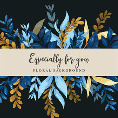 watercolor leaf seamless pattern background