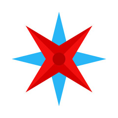 Nautical Star flat icon