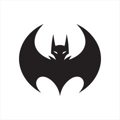 bat vector silhouette clip art line art logo