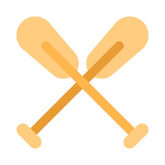 Boat Oars flat icon