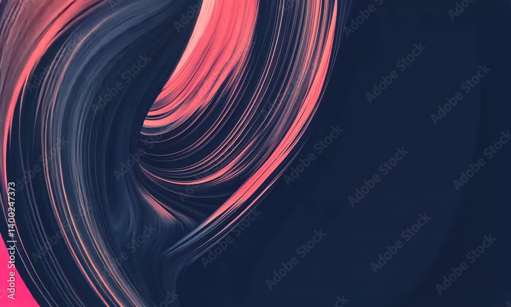 Poster abstract flowing curved lines creating a dynamic composition for modern visuals
