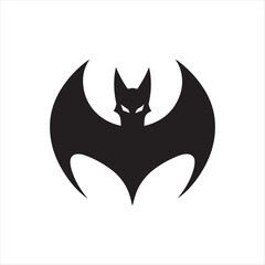 bat vector silhouette clip art line art logo