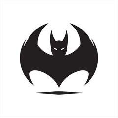 bat vector silhouette clip art line art logo