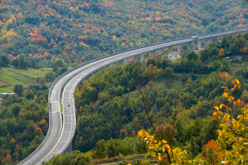 autostrada A24 in Abruzzo Italy