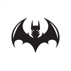 bat vector silhouette clip art line art logo