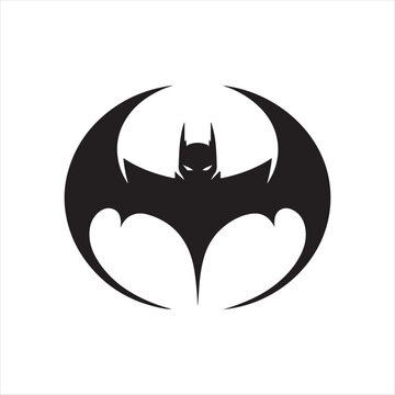 bat vector silhouette clip art line art logo