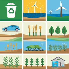 Sustainable Living: Ecology, Nature, Green Energy, Eco-Friendly Choices