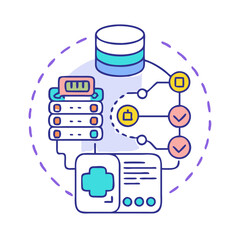 big data  icon, big data  vector illustration-simple illustration of big data , perfect for big data  logos and icons