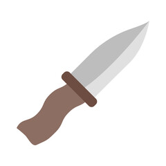 Pirate knife flat icon