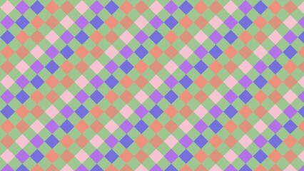 Fototapeta premium Geometric pattern of pastel-colored diamonds (1)