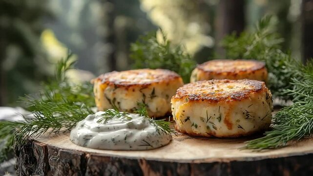 atlantic cod cakes with dill sauce video canadian seafood