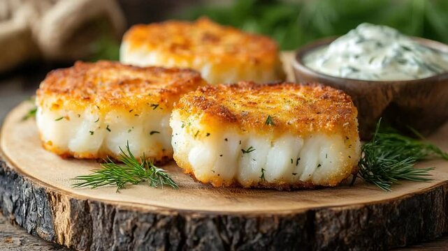 atlantic cod cakes with dill sauce video canadian seafood