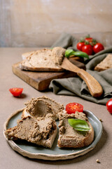 Homemade Pate Bread Appetizer
