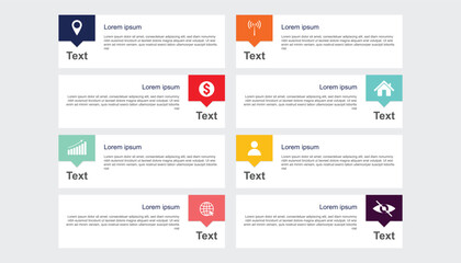 Infographic design templates banner poster for business. progress background. business infographic template. step timeline journey colorful box